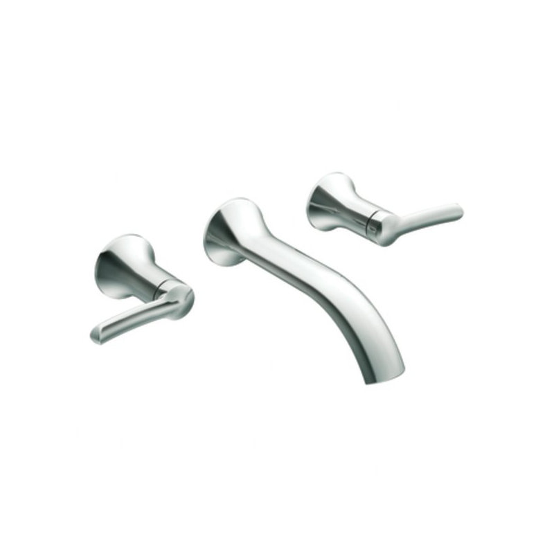 Fina Wall Mounted Bathroom Faucet, Chrome