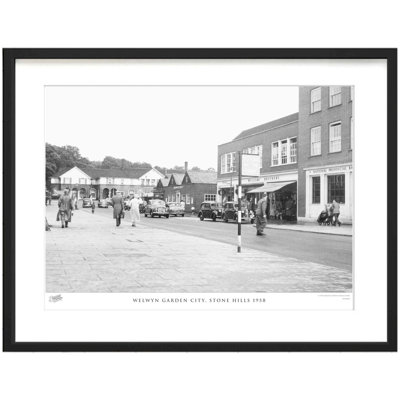 Welwyn Garden City, Stone Hills 1958 by Francis Frith - Single Picture Frame Print
