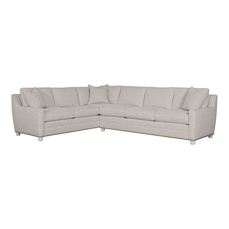 American Bungalow 2-Piece Fairgrove L-Sectional, Navada Granite, Casa Blanca, Yes