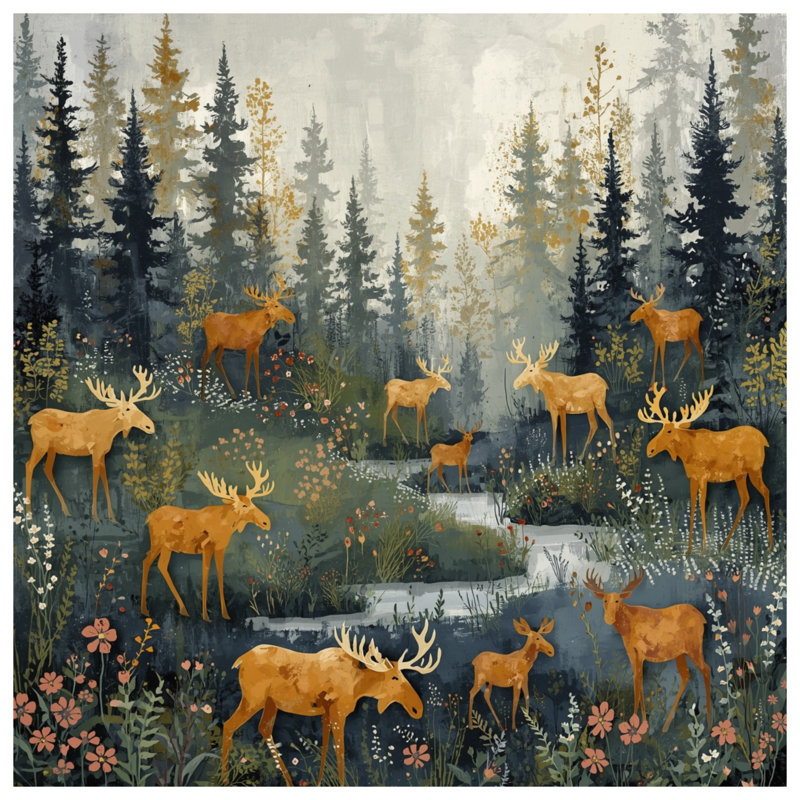 Rideaux de douche Moose, L 70 po x H 72 po