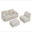 Canapé surdimensionné en L 105 po en chenille de 105 po, canapé à assise profonde avec repose-pieds mobile, coussins ronds et coussins de dossier matelassés exquis, pieds de cadre encastrés, assemblage facile, convient au salon-528659133-528659134