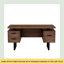 Bureau d'ordinateur à domicile avec tiroirs / dossiers suspendus de format lettre, table d'écriture 59 pouces avec tiroirs