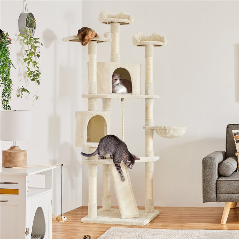 Arbre à chat 79 po à niveaux multiples 79 po, Beige