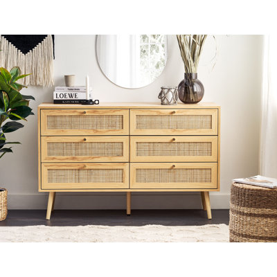 Jemnice 120cm W 6 - Drawer Chest of Drawers