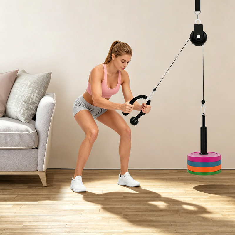 Pulley System Gym, Cable Weight Pulley System, Cable Pull Fitness, Cable Lat Pull Fitness