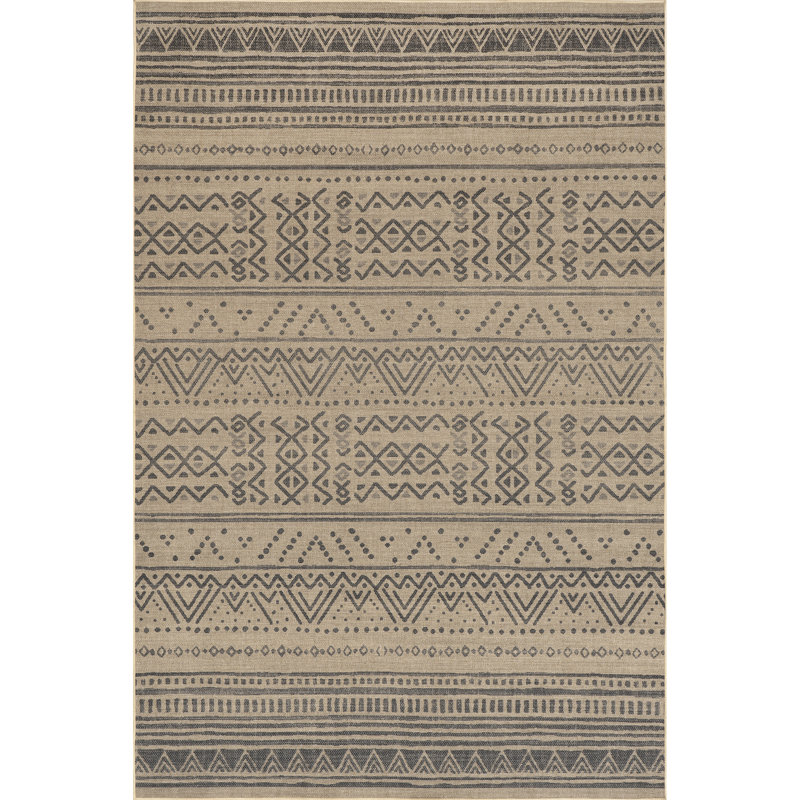 Anisa SuperiorWash Tribal Stripe Easy-Jute Machine Washable Area Rug, Rectangle 9' x 12'