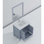 Ensemble de meuble-lavabo moderne avec robinet et miroir-1075444334