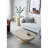 Cream Finish Oval Coffee Table, 36x24x15 Inches-1714429509