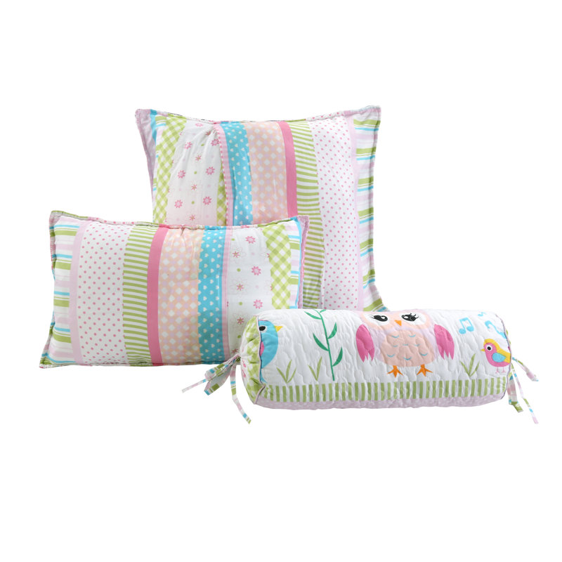 Coussins décoratifs en polyester multicolore à motif floral à pois multicolores Spring Spring