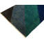 Tapis rayé bleu / vert en laine noué à la main 4 pi 1 po x 6 pi 0 po Moraal