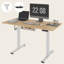 Bureau debout à hauteur ajustable avec ports USB et plateau de gestion des câbles Mancheer-1873309655-1873309652