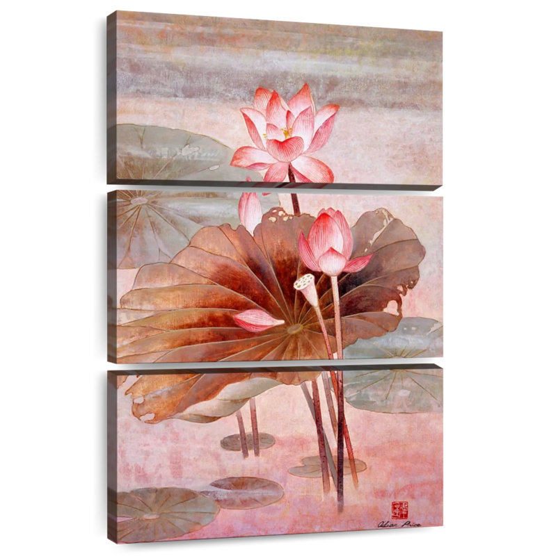 Harnek Lotus lumière d'automne, H 32 po x l 20 po