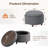 25'' Oversized Upholstered Round Storage Ottoman-696017966