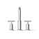 Purist® Deck-Mount Bath Faucet Trim for High-Flow Valve with Cross Handles