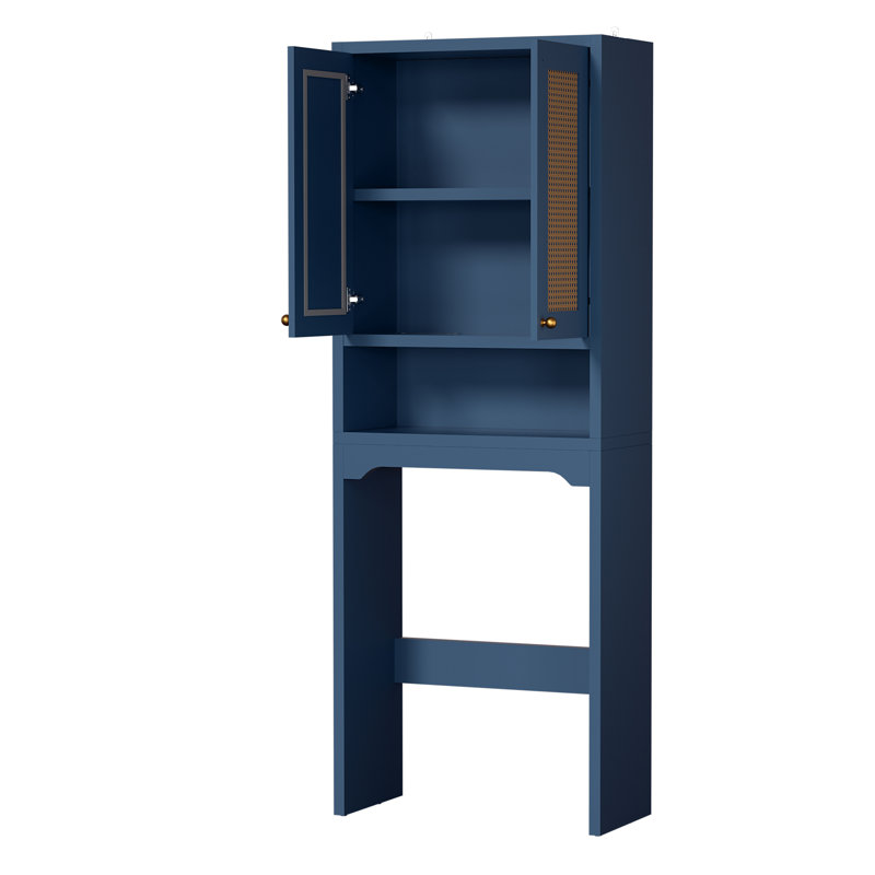 Armoire de rangement au-dessus de la toilette, Bleu