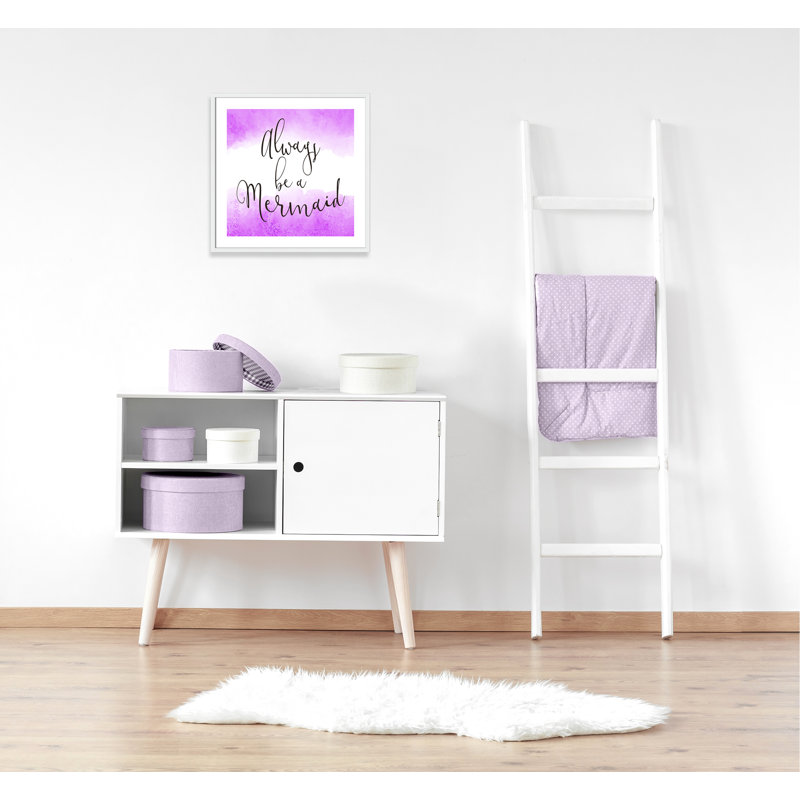 Toujours être un sirène 2, H 27,5 po x l 27,5 po x P 1,19 po, Encadré de boîte blanc