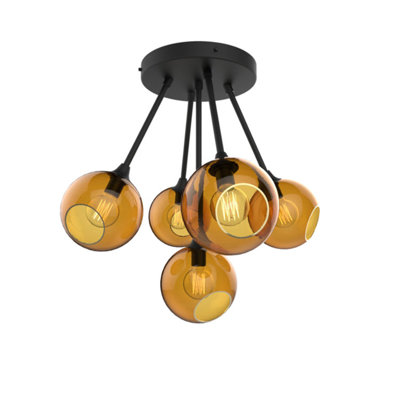 Luminaire suspendu sphère 5 lumières Ballroom Molecule