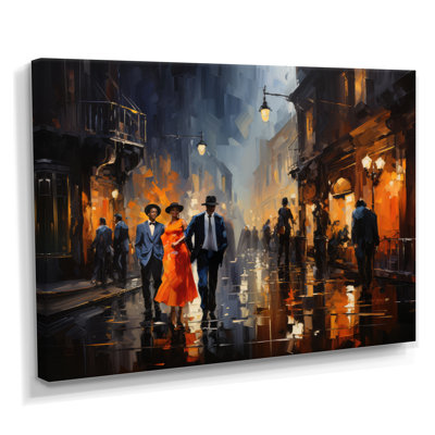 Music In Harlems IV - African American Art Canvas Print