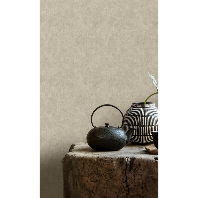 Papier peint abstrait, Ramie beige