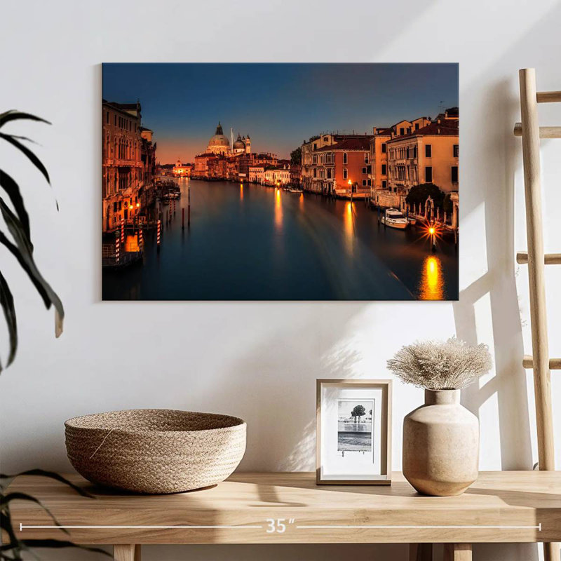Hannes Grand Canal au crépuscule, H 30 po x l 45 po