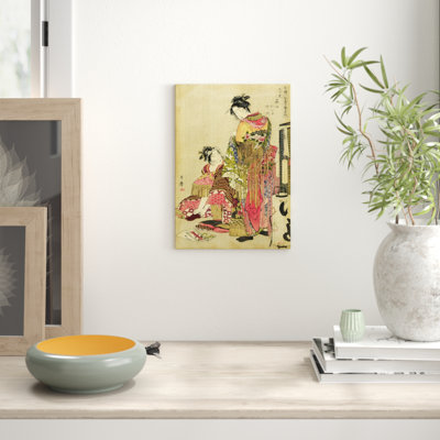 Kitagawa Utamaro - Wrapped Canvas Painting