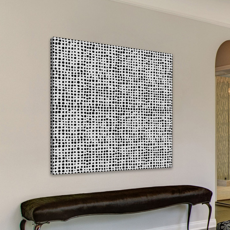 « infinite points », reproduction d’art sur toile tendue, H 48 po x l 48 po x P 1,5 po