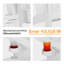 Chaise Adirondack en plastique avec table Caddo-1741182012