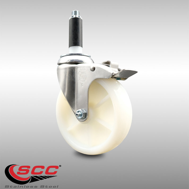 Swivel Stem Caster, 5" H x 5" W