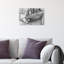 Andrea Sleeping Gray Canvas Fashion Print by Oliver Gal-1737591843-1737591860