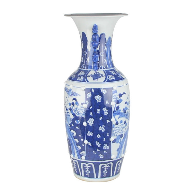 Bird Scene Vase, Extra Large