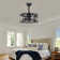 20''Industrial 5-Blade  Ceiling Fan With Remote Control ,5 ABS Blades Small Size Ceiling Fan