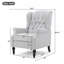 Fauteuil inclinable capitonné en tissu Modern