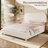 Lovensky Upholstered Wool Platform Bed-704515185-704515184