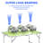60cm Rectangular Adjustable Folding Table-2057926278