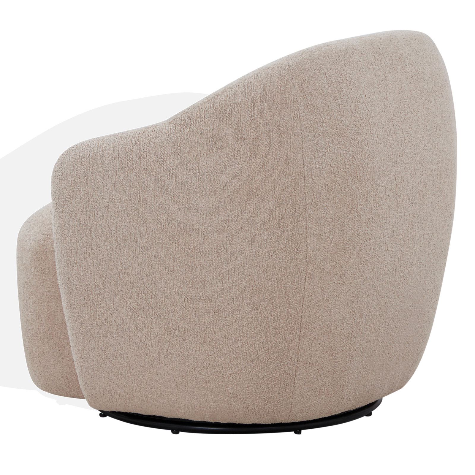Servando Swivel Barrel Chair, Beige