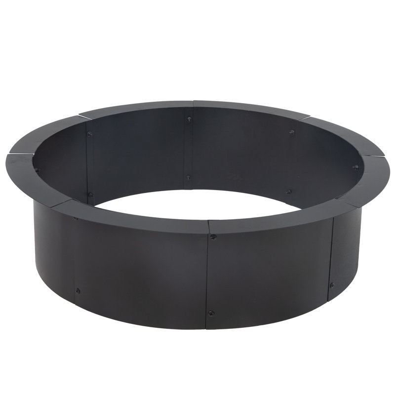 Steel Fire Pit Ring Insert - 31" Outer / 27" Inner Dia, 8.5" H x 31" W x 31" D