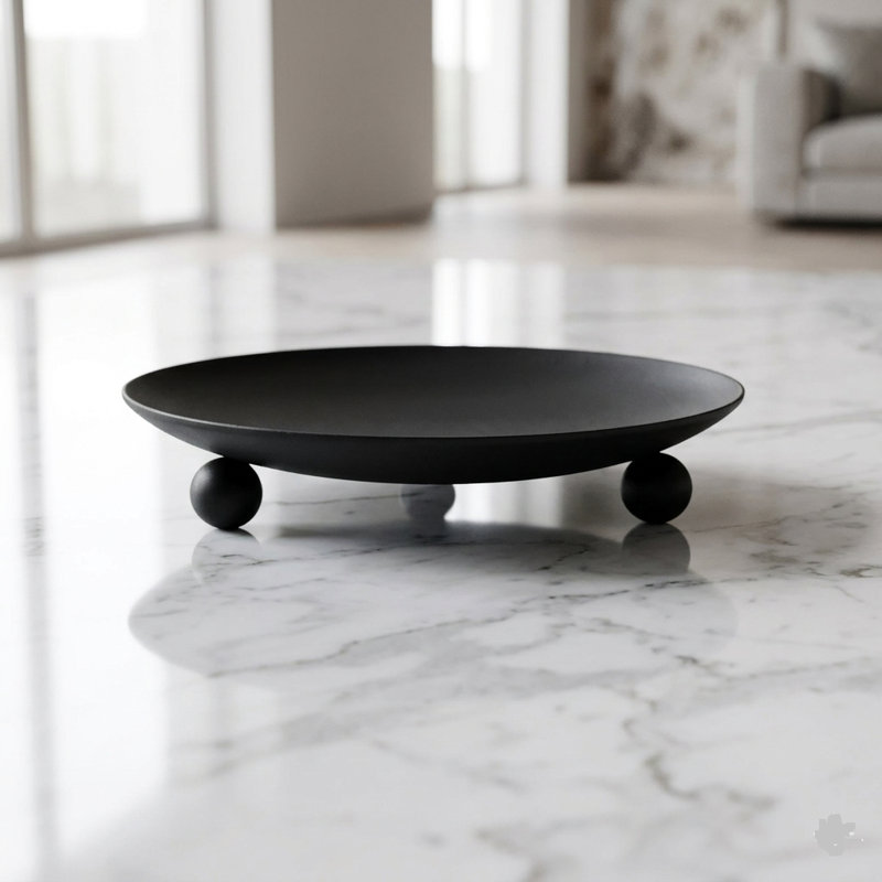 Candle Holder Tealight Candle Holder, 0.39" H x 2.76" W x 2.76" D, Black