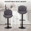 Swivel Upholstered Adjustable Height Counter Stool