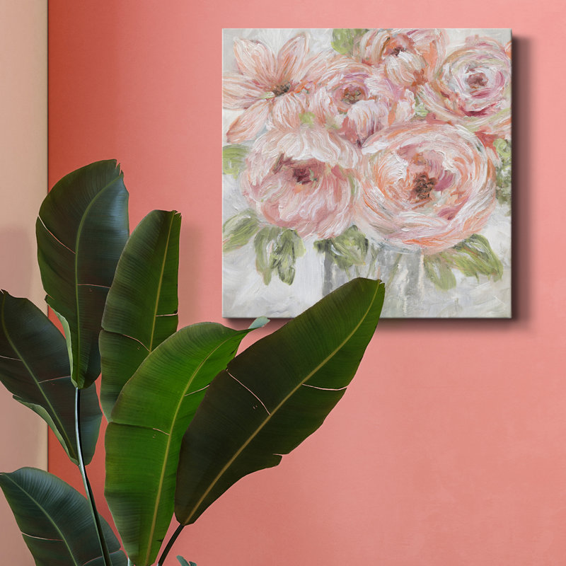 Sassy Bouquet - Reproduction d'art sur toile tendue, H 16 po x l 16 po x P 1 po