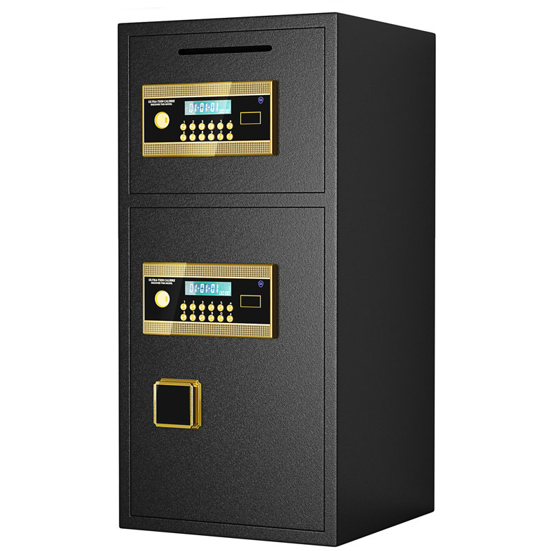 Large Double-Door Coin-Operated Safe, 25.59" H x 13.77" W x 13.77" D