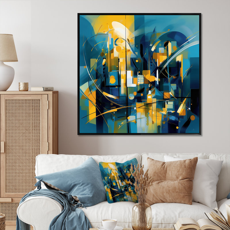 «Nittaya Elegance Of Marble II» sur toile, H 16 po x l 16 po x P 1 po, Cadre flottant noir