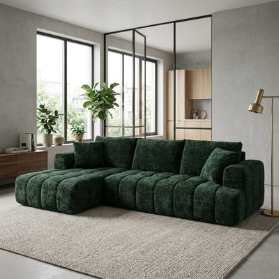 Canapé Boneless, canapé modulaire en L Chenille