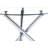 Xander Round Glass Table w/ Stainless Steel Legs for Kitchen, Living Room, Small Spaces & Breakfast Nooks-821732360-840031887