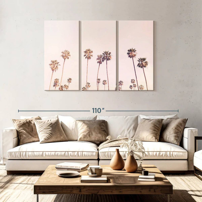 Gillard Sunny Cali Palm Tress, H 48 po x l 74 po