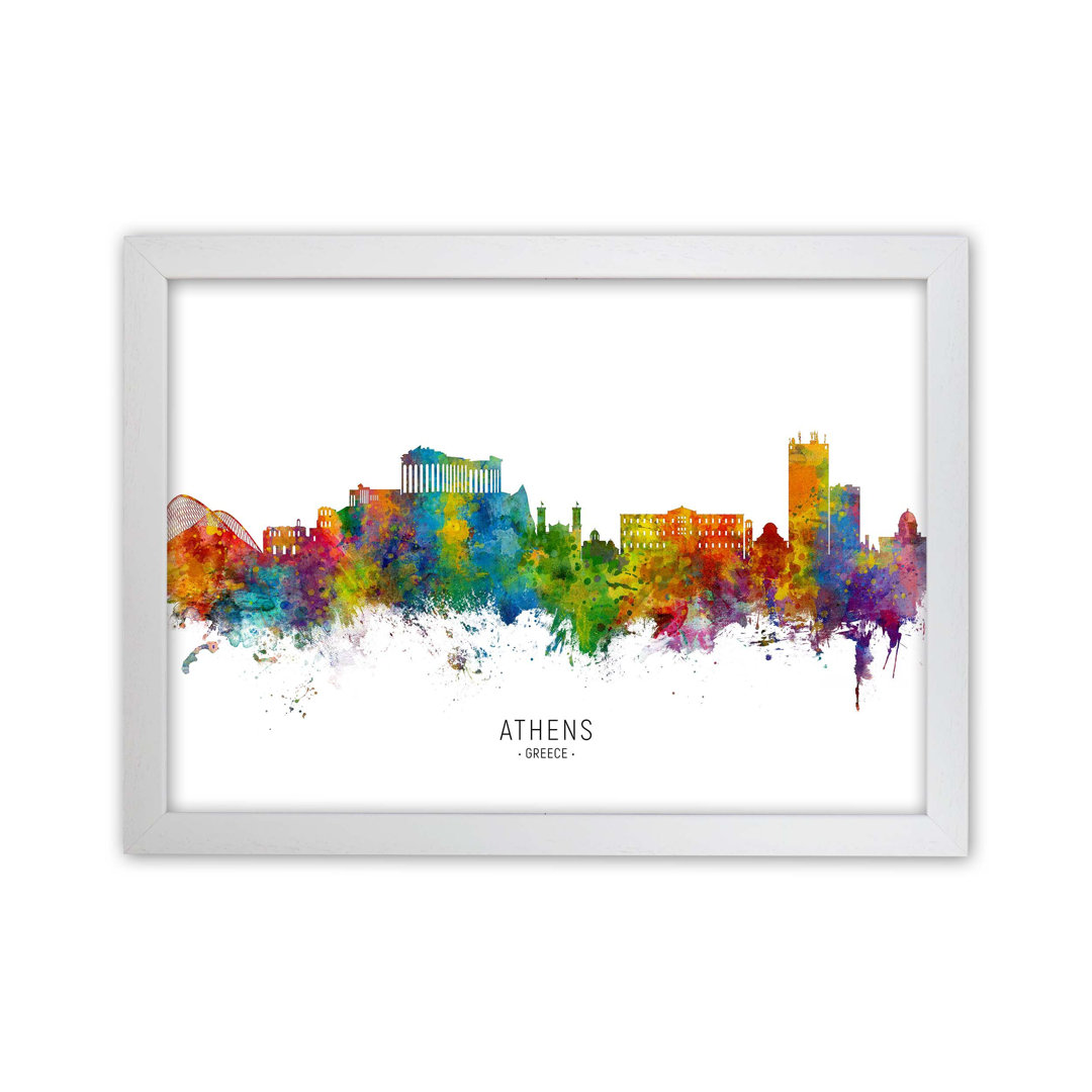 Athens Greece Skyline by Michael Tompsett - Print