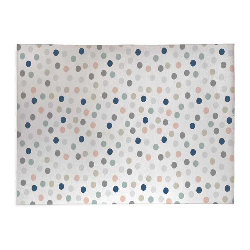 Always Polka  Kids Play Mat, Rectangle 2' x 3'