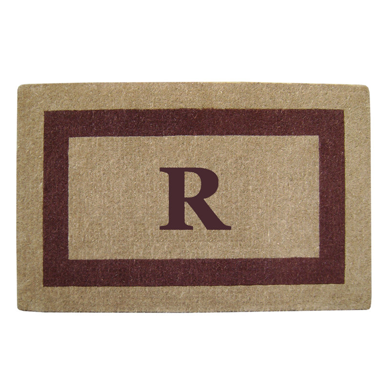 Tapis de porte antidérapant pour l'extérieur, L 22 po x L 36 po, Brun, R