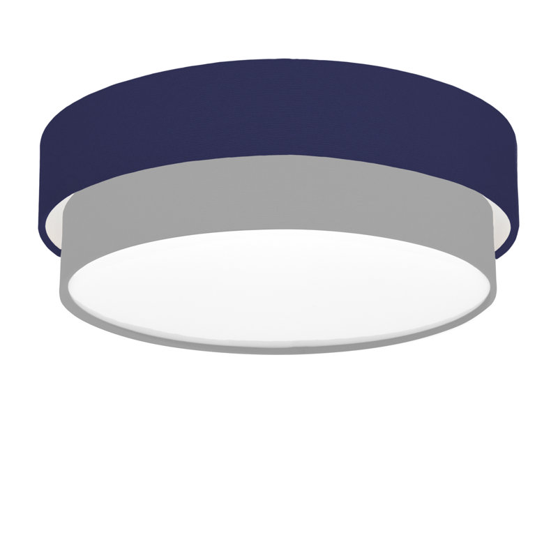 Elanaz Flush Mount, Navy Blue, Grey