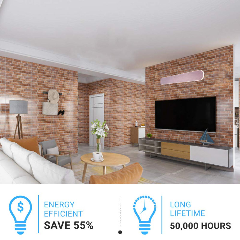 1 - Light LED Dimmable Wall Sconce 3000K Warm White, 1300 Lumens, 120V
