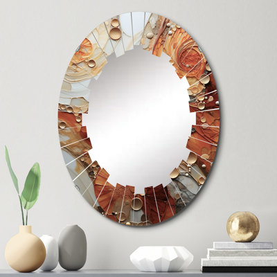 Strathmist - Miroir mural moderne ovale